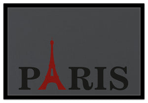 Bedruckte Fußmatte "PARIS" mit Eiffelturm-Motiv