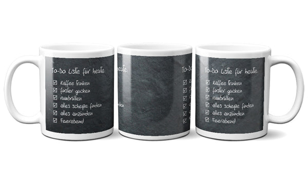 Kaffeetasse Kaffeebecher - To-Do Liste - das perfekte Geschenk für Arbeitskollegen oder Chefs
