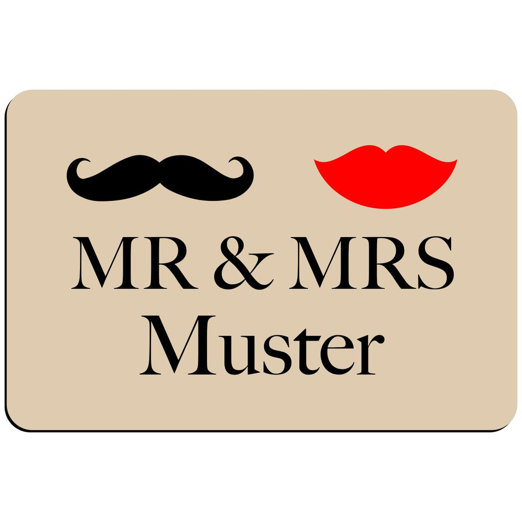 Fußmatte - Mr. & Mrs. mit Personalisierung