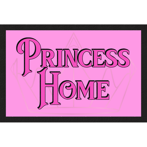 Fußmatte - Princess Home - Bodenmatte Schmutzfangmatte Hinweismatte 60cm x 40cm