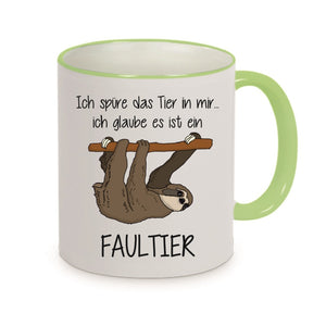 Faultier - das Tier in mir - Kaffeetasse