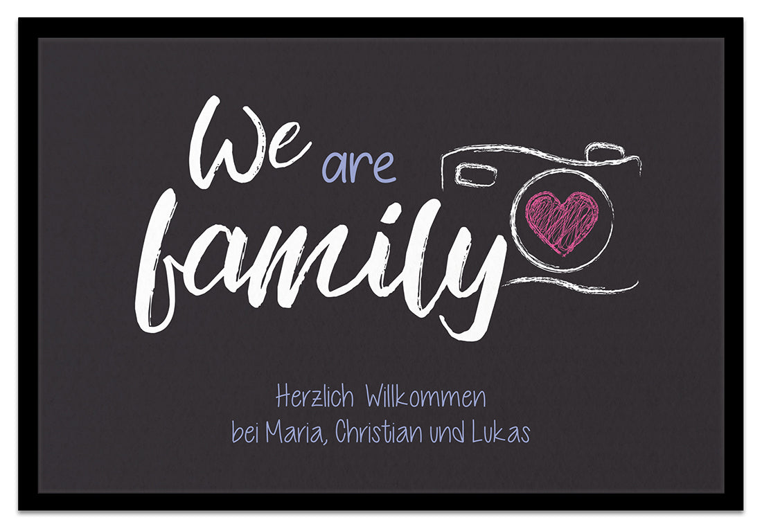 Fußmatte personalisiert - We are Family