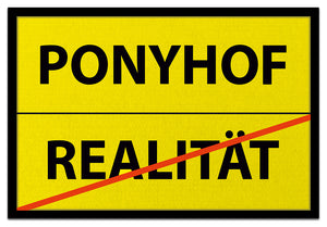 Creativgravur® Ponyhof/Realität Fußmatte Größe der Fußmatte: 60 cm x 40 cm