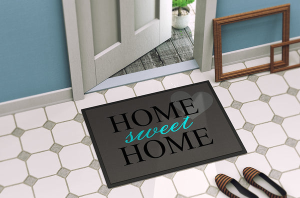 Creativgravur® Home sweet Home Fußmatte Größe der Fußmatte: 60 cm x 40 cm