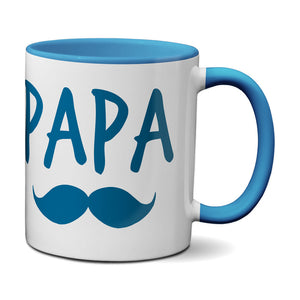 Papa mußte übertreiben - Kaffeetasse mit Spruch - Kaffeebecher